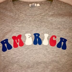 Gray “AMERICA” T-shirt